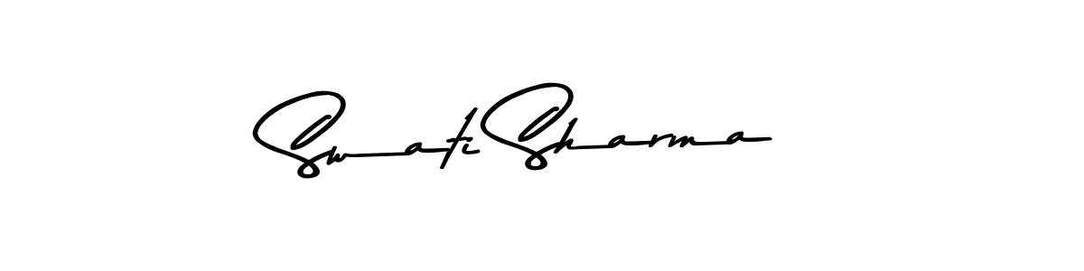 Use a signature maker to create a handwritten signature online. With this signature software, you can design (Asem Kandis PERSONAL USE) your own signature for name Swati Sharma. Swati Sharma signature style 9 images and pictures png