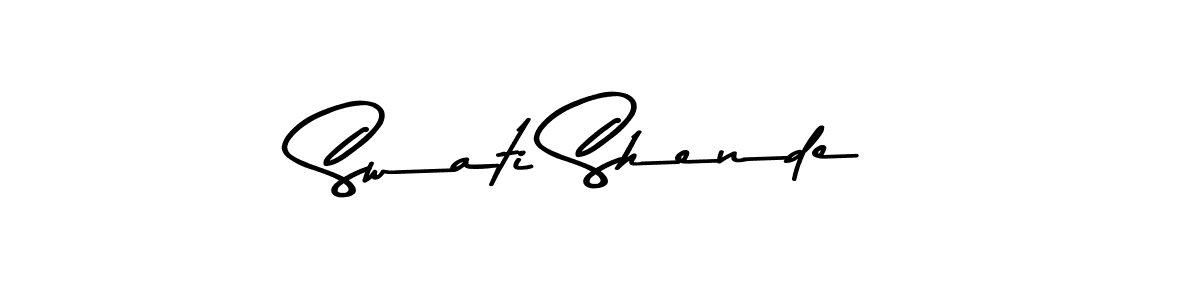 Use a signature maker to create a handwritten signature online. With this signature software, you can design (Asem Kandis PERSONAL USE) your own signature for name Swati Shende. Swati Shende signature style 9 images and pictures png