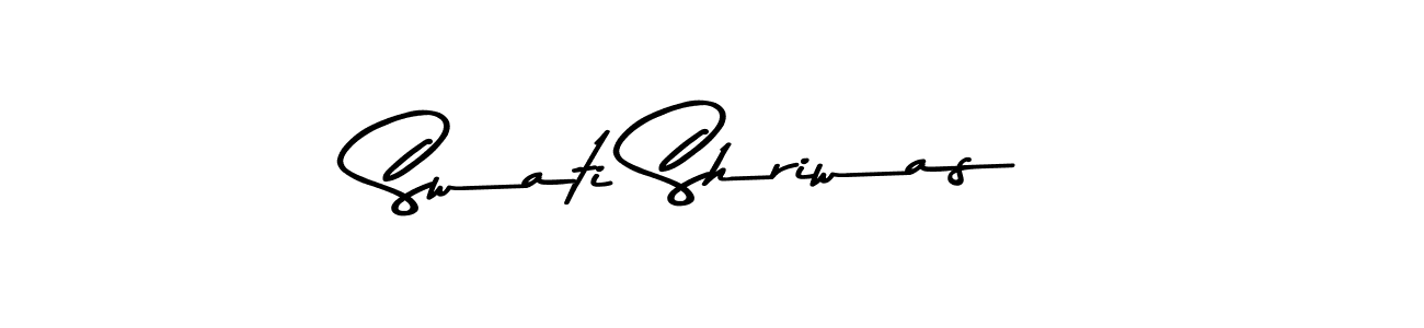 Design your own signature with our free online signature maker. With this signature software, you can create a handwritten (Asem Kandis PERSONAL USE) signature for name Swati Shriwas. Swati Shriwas signature style 9 images and pictures png