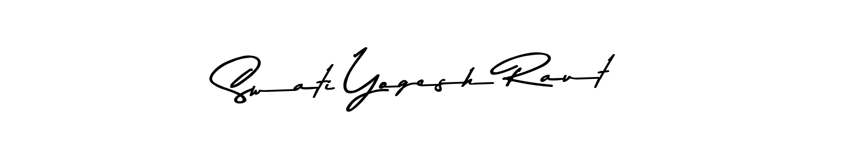 Swati Yogesh Raut stylish signature style. Best Handwritten Sign (Asem Kandis PERSONAL USE) for my name. Handwritten Signature Collection Ideas for my name Swati Yogesh Raut. Swati Yogesh Raut signature style 9 images and pictures png