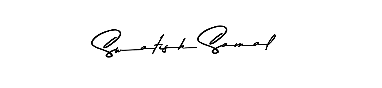 Asem Kandis PERSONAL USE is a professional signature style that is perfect for those who want to add a touch of class to their signature. It is also a great choice for those who want to make their signature more unique. Get Swatish Samal name to fancy signature for free. Swatish Samal signature style 9 images and pictures png