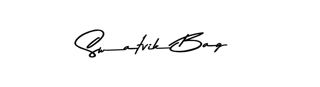 You can use this online signature creator to create a handwritten signature for the name Swatvik Bag. This is the best online autograph maker. Swatvik Bag signature style 9 images and pictures png