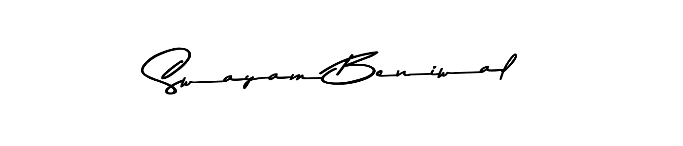 Also we have Swayam Beniwal name is the best signature style. Create professional handwritten signature collection using Asem Kandis PERSONAL USE autograph style. Swayam Beniwal signature style 9 images and pictures png