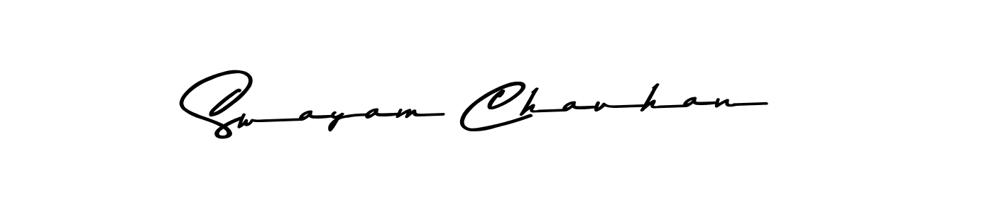 Similarly Asem Kandis PERSONAL USE is the best handwritten signature design. Signature creator online .You can use it as an online autograph creator for name Swayam Chauhan. Swayam Chauhan signature style 9 images and pictures png