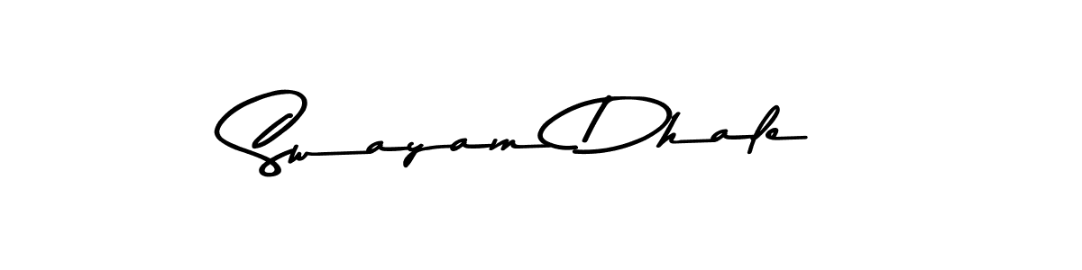 How to make Swayam Dhale signature? Asem Kandis PERSONAL USE is a professional autograph style. Create handwritten signature for Swayam Dhale name. Swayam Dhale signature style 9 images and pictures png