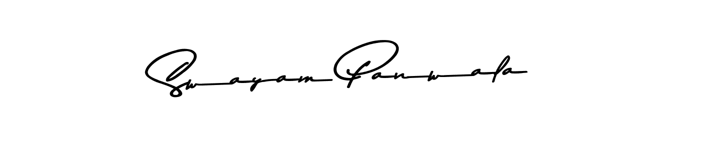 Use a signature maker to create a handwritten signature online. With this signature software, you can design (Asem Kandis PERSONAL USE) your own signature for name Swayam Panwala. Swayam Panwala signature style 9 images and pictures png