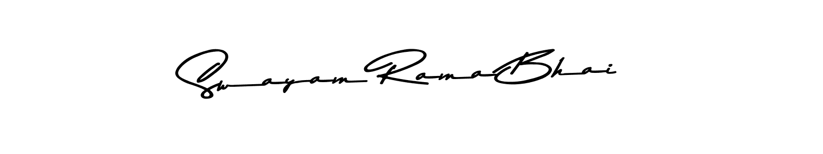 Design your own signature with our free online signature maker. With this signature software, you can create a handwritten (Asem Kandis PERSONAL USE) signature for name Swayam Rama Bhai. Swayam Rama Bhai signature style 9 images and pictures png