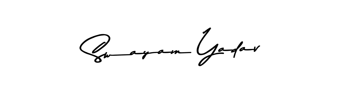 Also You can easily find your signature by using the search form. We will create Swayam Yadav name handwritten signature images for you free of cost using Asem Kandis PERSONAL USE sign style. Swayam Yadav signature style 9 images and pictures png