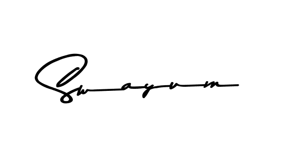 Also we have Swayum name is the best signature style. Create professional handwritten signature collection using Asem Kandis PERSONAL USE autograph style. Swayum signature style 9 images and pictures png