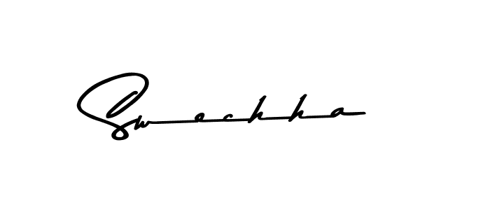 The best way (Asem Kandis PERSONAL USE) to make a short signature is to pick only two or three words in your name. The name Swechha include a total of six letters. For converting this name. Swechha signature style 9 images and pictures png