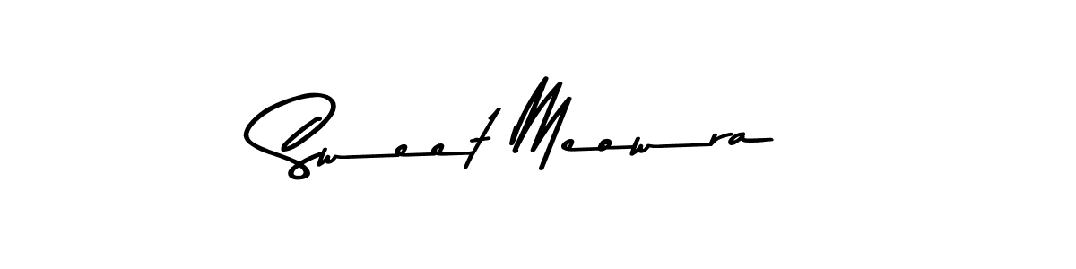 Design your own signature with our free online signature maker. With this signature software, you can create a handwritten (Asem Kandis PERSONAL USE) signature for name Sweet Meowra. Sweet Meowra signature style 9 images and pictures png