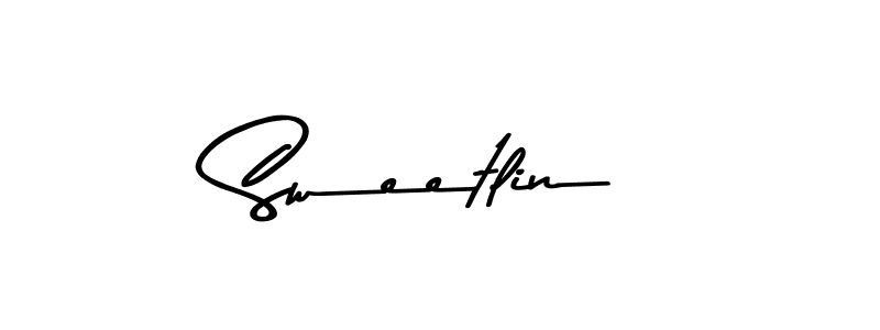 How to make Sweetlin name signature. Use Asem Kandis PERSONAL USE style for creating short signs online. This is the latest handwritten sign. Sweetlin signature style 9 images and pictures png