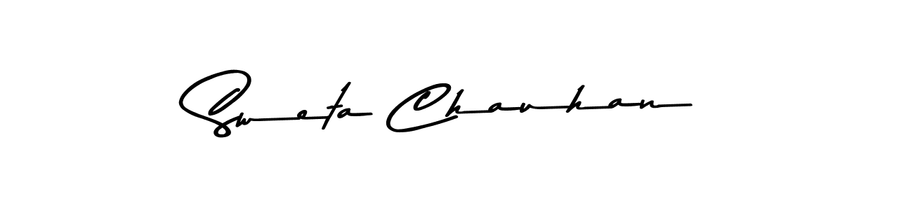 Create a beautiful signature design for name Sweta Chauhan. With this signature (Asem Kandis PERSONAL USE) fonts, you can make a handwritten signature for free. Sweta Chauhan signature style 9 images and pictures png