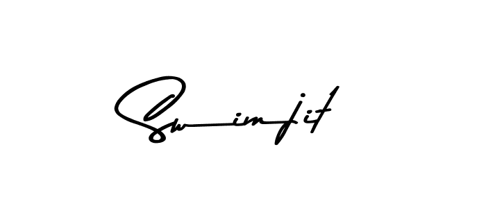 You should practise on your own different ways (Asem Kandis PERSONAL USE) to write your name (Swimjit) in signature. don't let someone else do it for you. Swimjit signature style 9 images and pictures png