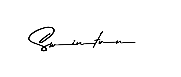 Also we have Swintun name is the best signature style. Create professional handwritten signature collection using Asem Kandis PERSONAL USE autograph style. Swintun signature style 9 images and pictures png