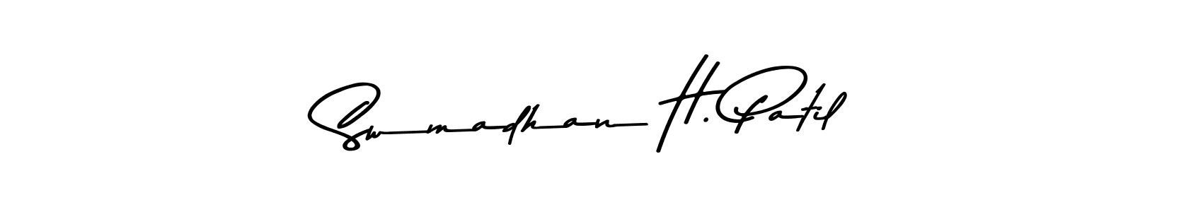 Swmadhan H. Patil stylish signature style. Best Handwritten Sign (Asem Kandis PERSONAL USE) for my name. Handwritten Signature Collection Ideas for my name Swmadhan H. Patil. Swmadhan H. Patil signature style 9 images and pictures png