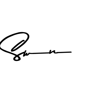 You should practise on your own different ways (Asem Kandis PERSONAL USE) to write your name (Swn) in signature. don't let someone else do it for you. Swn signature style 9 images and pictures png