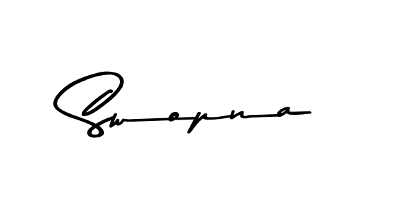 Create a beautiful signature design for name Swopna. With this signature (Asem Kandis PERSONAL USE) fonts, you can make a handwritten signature for free. Swopna signature style 9 images and pictures png