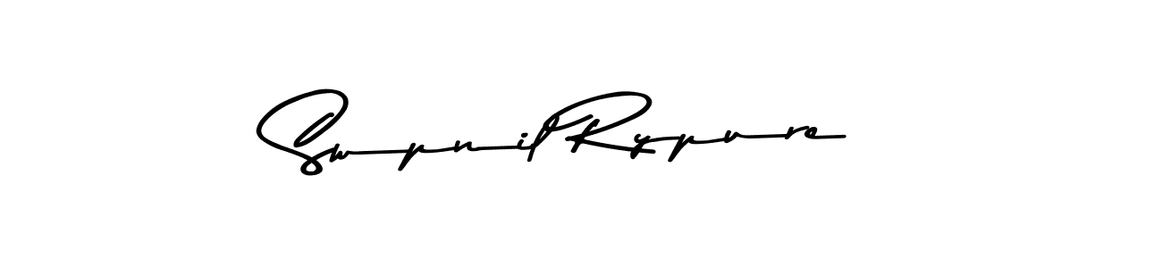 if you are searching for the best signature style for your name Swpnil Rypure. so please give up your signature search. here we have designed multiple signature styles  using Asem Kandis PERSONAL USE. Swpnil Rypure signature style 9 images and pictures png