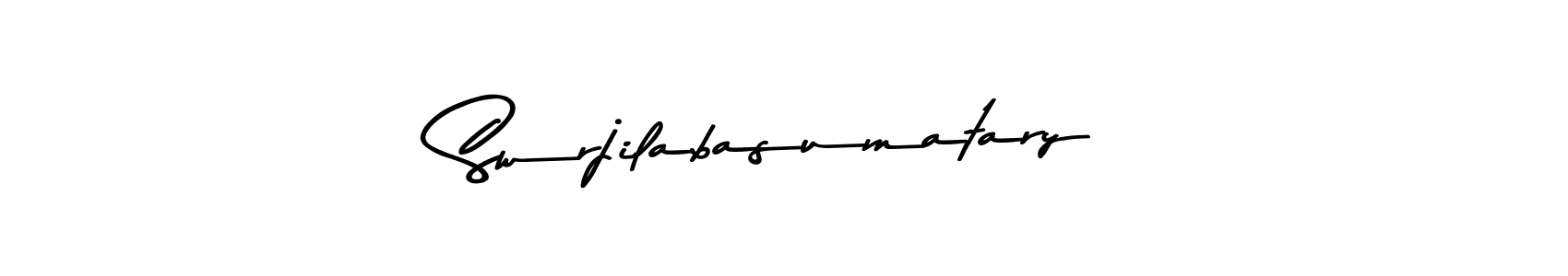 You can use this online signature creator to create a handwritten signature for the name Swrjilabasumatary. This is the best online autograph maker. Swrjilabasumatary signature style 9 images and pictures png