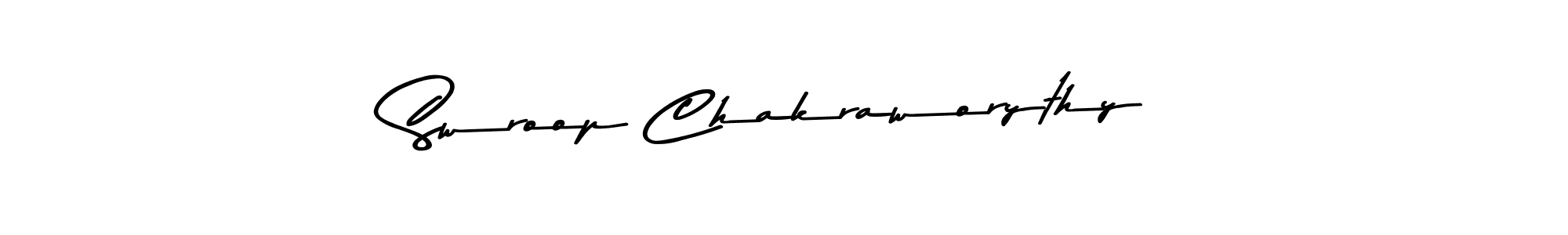 Swroop Chakraworythy stylish signature style. Best Handwritten Sign (Asem Kandis PERSONAL USE) for my name. Handwritten Signature Collection Ideas for my name Swroop Chakraworythy. Swroop Chakraworythy signature style 9 images and pictures png