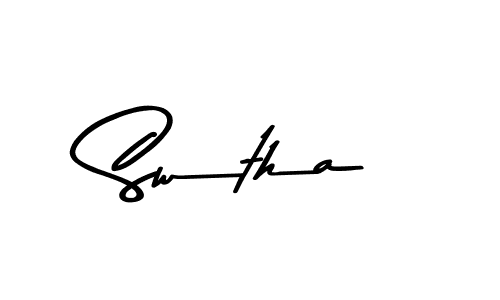 Also we have Swtha name is the best signature style. Create professional handwritten signature collection using Asem Kandis PERSONAL USE autograph style. Swtha signature style 9 images and pictures png