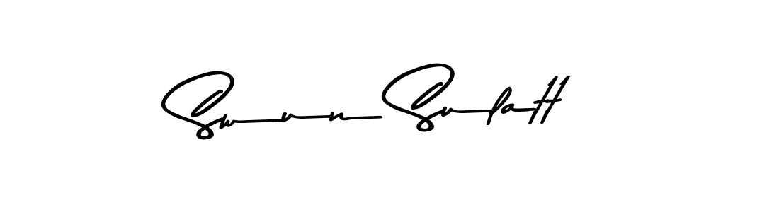 How to make Swun Sulatt signature? Asem Kandis PERSONAL USE is a professional autograph style. Create handwritten signature for Swun Sulatt name. Swun Sulatt signature style 9 images and pictures png