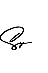 Sy stylish signature style. Best Handwritten Sign (Asem Kandis PERSONAL USE) for my name. Handwritten Signature Collection Ideas for my name Sy. Sy signature style 9 images and pictures png