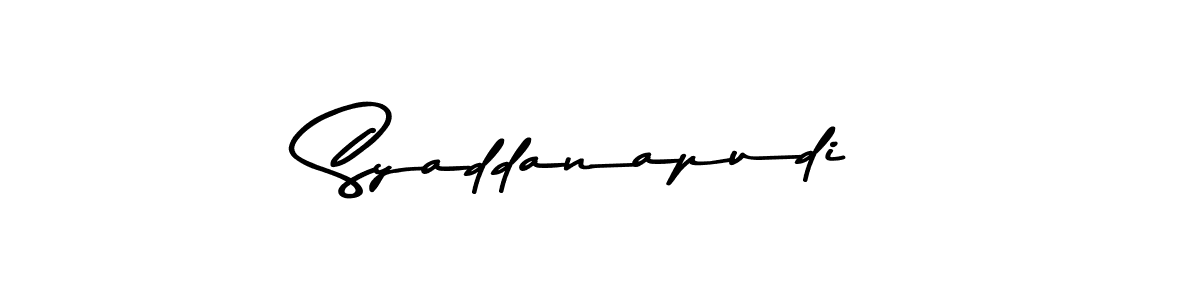 Create a beautiful signature design for name Syaddanapudi. With this signature (Asem Kandis PERSONAL USE) fonts, you can make a handwritten signature for free. Syaddanapudi signature style 9 images and pictures png