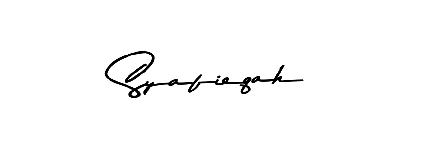 Make a beautiful signature design for name Syafieqah. Use this online signature maker to create a handwritten signature for free. Syafieqah signature style 9 images and pictures png