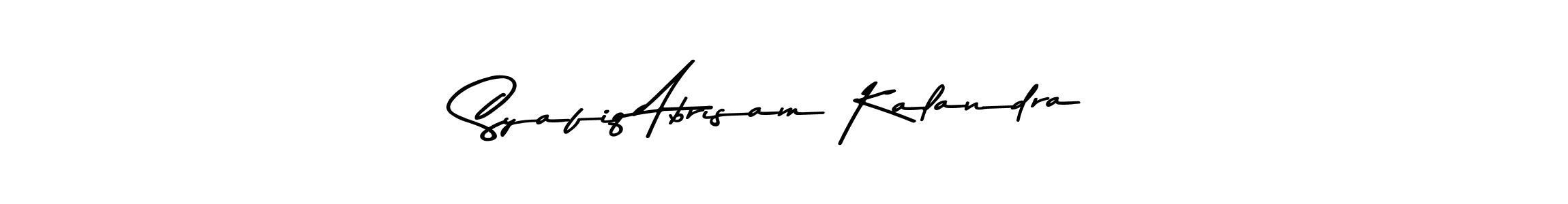 Also You can easily find your signature by using the search form. We will create Syafiq Abrisam Kalandra name handwritten signature images for you free of cost using Asem Kandis PERSONAL USE sign style. Syafiq Abrisam Kalandra signature style 9 images and pictures png