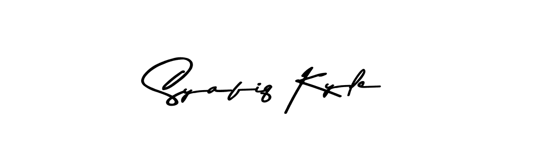 This is the best signature style for the Syafiq Kyle name. Also you like these signature font (Asem Kandis PERSONAL USE). Mix name signature. Syafiq Kyle signature style 9 images and pictures png