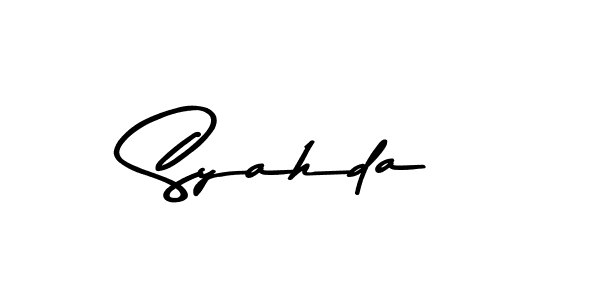 Make a beautiful signature design for name Syahda. Use this online signature maker to create a handwritten signature for free. Syahda signature style 9 images and pictures png