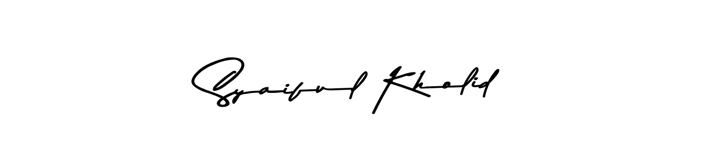 How to make Syaiful Kholid signature? Asem Kandis PERSONAL USE is a professional autograph style. Create handwritten signature for Syaiful Kholid name. Syaiful Kholid signature style 9 images and pictures png