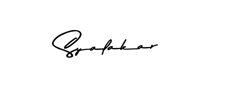 Also we have Syalakar name is the best signature style. Create professional handwritten signature collection using Asem Kandis PERSONAL USE autograph style. Syalakar signature style 9 images and pictures png