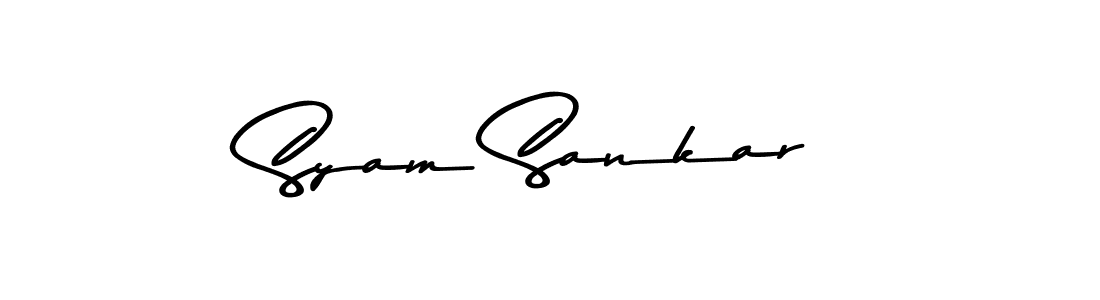Make a beautiful signature design for name Syam Sankar. With this signature (Asem Kandis PERSONAL USE) style, you can create a handwritten signature for free. Syam Sankar signature style 9 images and pictures png