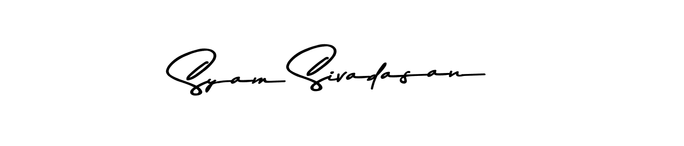 Also You can easily find your signature by using the search form. We will create Syam Sivadasan name handwritten signature images for you free of cost using Asem Kandis PERSONAL USE sign style. Syam Sivadasan signature style 9 images and pictures png