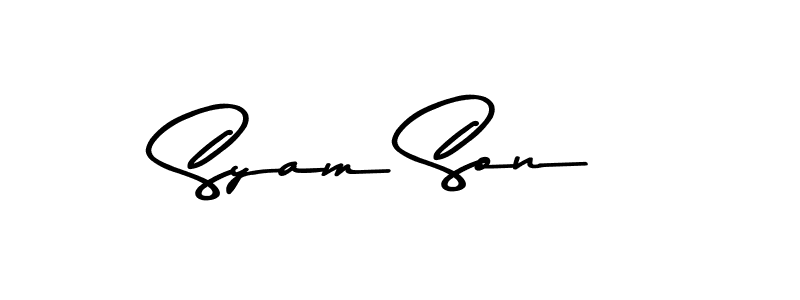 Use a signature maker to create a handwritten signature online. With this signature software, you can design (Asem Kandis PERSONAL USE) your own signature for name Syam Son. Syam Son signature style 9 images and pictures png