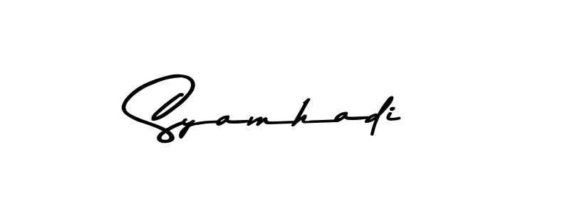 You should practise on your own different ways (Asem Kandis PERSONAL USE) to write your name (Syamhadi) in signature. don't let someone else do it for you. Syamhadi signature style 9 images and pictures png