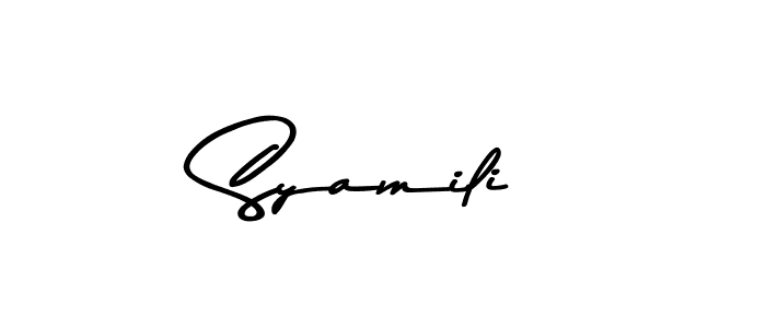 How to make Syamili signature? Asem Kandis PERSONAL USE is a professional autograph style. Create handwritten signature for Syamili name. Syamili signature style 9 images and pictures png