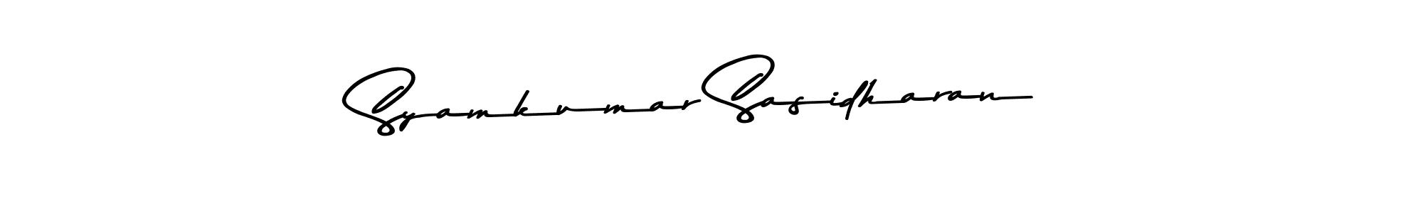 Design your own signature with our free online signature maker. With this signature software, you can create a handwritten (Asem Kandis PERSONAL USE) signature for name Syamkumar Sasidharan. Syamkumar Sasidharan signature style 9 images and pictures png