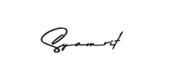 Similarly Asem Kandis PERSONAL USE is the best handwritten signature design. Signature creator online .You can use it as an online autograph creator for name Syamrit. Syamrit signature style 9 images and pictures png