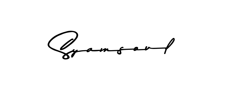 Also we have Syamsoul name is the best signature style. Create professional handwritten signature collection using Asem Kandis PERSONAL USE autograph style. Syamsoul signature style 9 images and pictures png