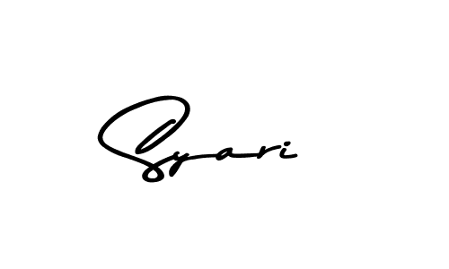 Similarly Asem Kandis PERSONAL USE is the best handwritten signature design. Signature creator online .You can use it as an online autograph creator for name Syari. Syari signature style 9 images and pictures png