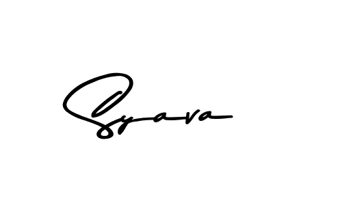 How to make Syava name signature. Use Asem Kandis PERSONAL USE style for creating short signs online. This is the latest handwritten sign. Syava signature style 9 images and pictures png
