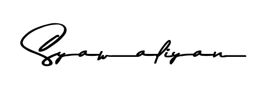 Create an unforgettable impression when signing with Syawaliyan name styled in Asem Kandis PERSONAL USE typography. 100% free online generator. Syawaliyan signature style 9 images and pictures png