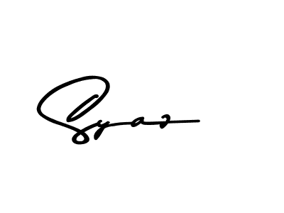 Make a beautiful signature design for name Syaz. Use this online signature maker to create a handwritten signature for free. Syaz signature style 9 images and pictures png