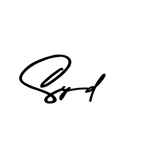 How to make Syd name signature. Use Asem Kandis PERSONAL USE style for creating short signs online. This is the latest handwritten sign. Syd signature style 9 images and pictures png