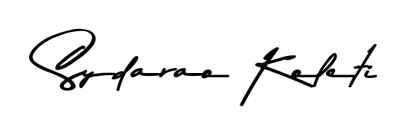 Practice writing Sydarao Koleti with the flow of Asem Kandis PERSONAL USE lettering. A fantastic source of inspiration for developing your personal signature style. Sydarao Koleti signature style 9 images and pictures png