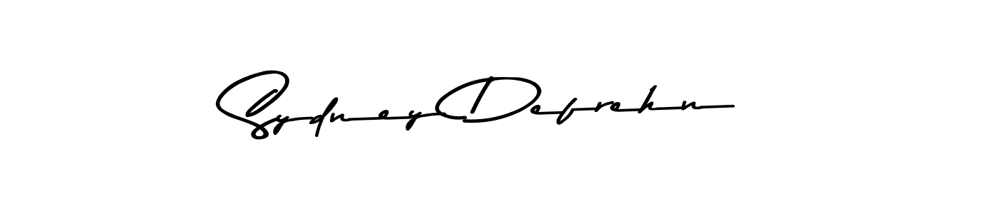 The best way (Asem Kandis PERSONAL USE) to make a short signature is to pick only two or three words in your name. The name Sydney Defrehn include a total of six letters. For converting this name. Sydney Defrehn signature style 9 images and pictures png